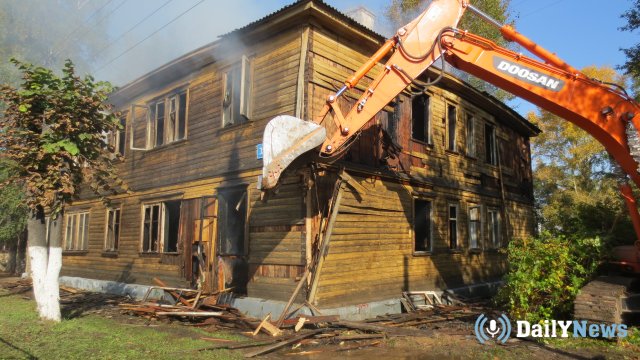 В Ульяновске проходят работы по сносу старых домов