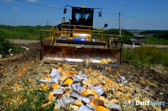 В Москве повели уничтожение продуктов, ввоз которых запрещен на территорию РФ