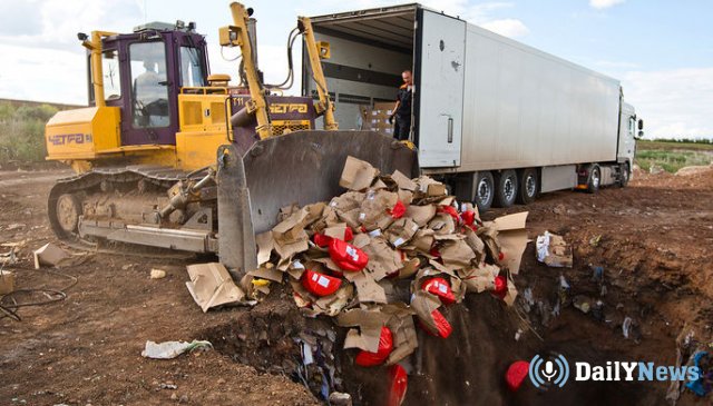 Россельхознадзор уничтожил 5,5 тонн санкционных продуктов - мясо, сыр, колбаса