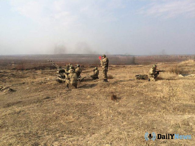 На украинском полигоне был зафиксирован взрыв