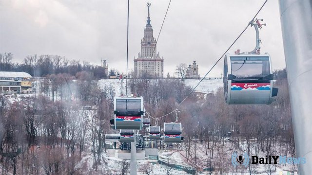 Московская канатная дорога закрыта на проверку Ростехнадзора