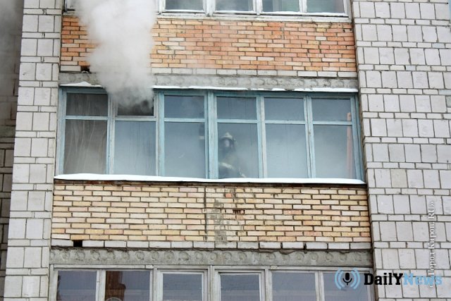 В жилом доме в Барнауле произошел пожар
