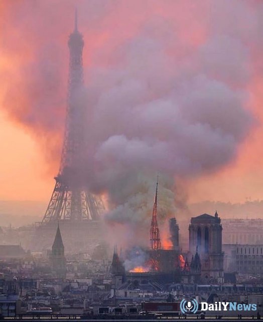 МВД Франции прокомментировали пожар в соборе Парижской Богоматери