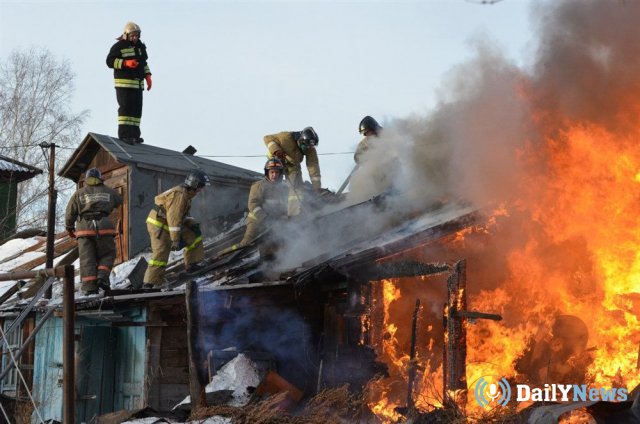 Жилой дом полностью сгорел в Брянской области