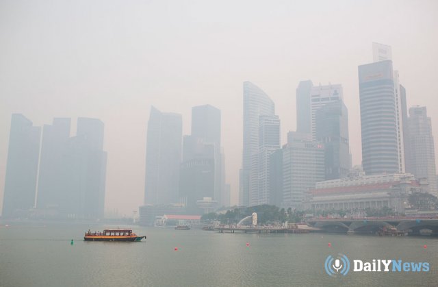 В Сингапуре пожаловались на высокий уровень загрязнения воздуха