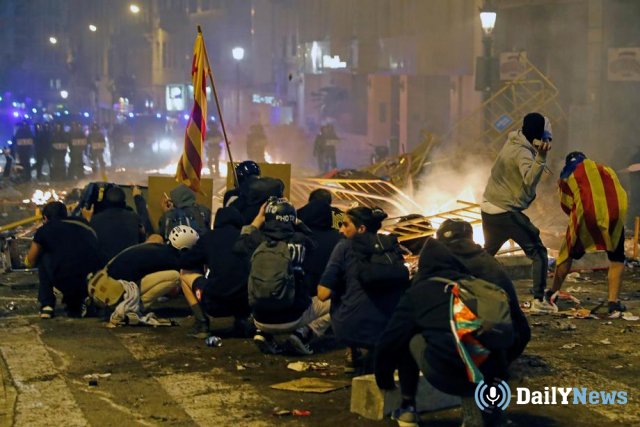 Демонстранты в Каталонии ослепли в результате беспорядков