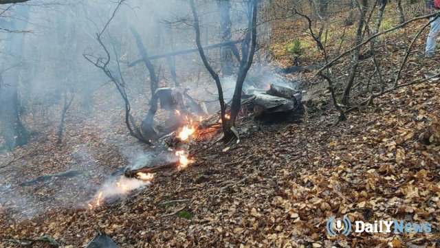 В Краснодарском крае произошло крушение вертолета