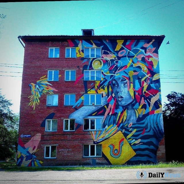 Детские рисунки станут украшением фасадов жилых домов в Липецкой области