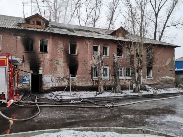 Пожар с жертвами произошёл в Красноярске