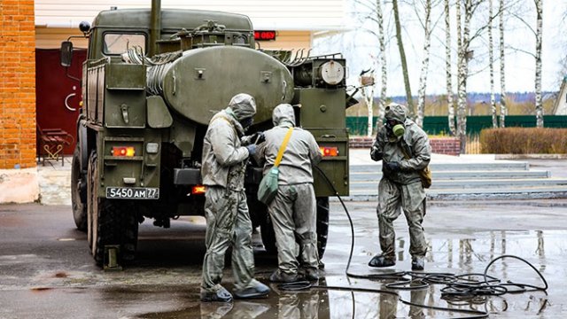 Спецобработка проведена военными на заводах в Подмосковье