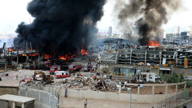 Ещё одно возгорание произошло в Бейруте