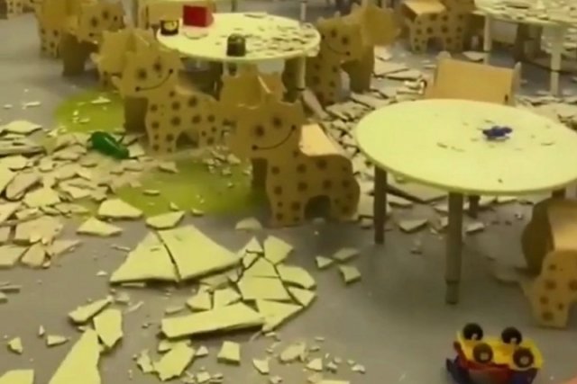 В Кемерово в здании нового детского сада обрушился потолок