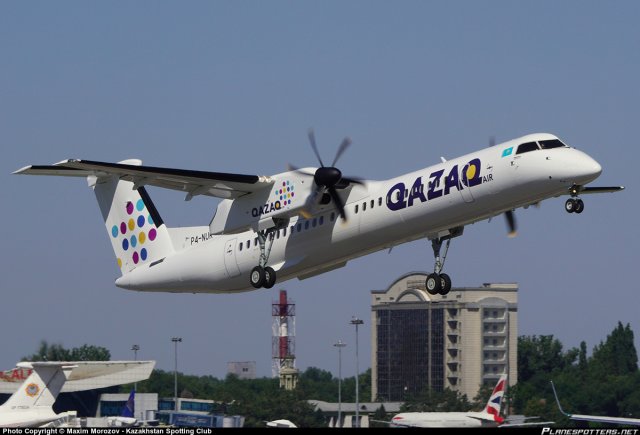 ЧП произошло при взлёте самолёта Qazaq Air в Казахстане