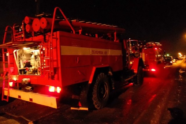 В результате пожара в Прилузье пострадал человек