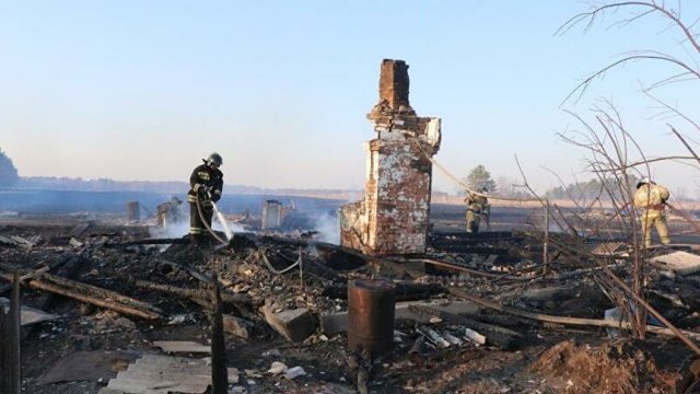 Крупный пожар зафиксирован в Приморье