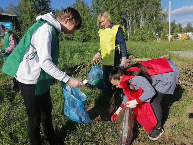 Крупная работа по очистке от мусора была проведена волонтёрами в Тюмени