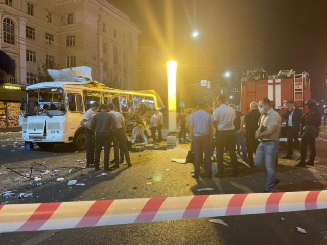 Возросло количество пострадавших после взрыва автобуса в Воронеже