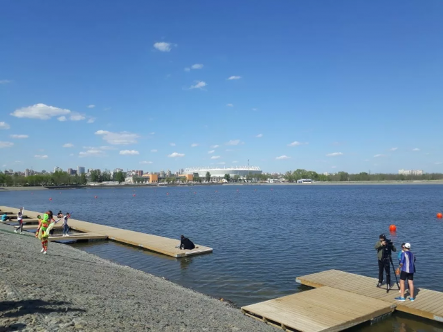 На ростовском гребном канале была создана трасса для велоспорта
