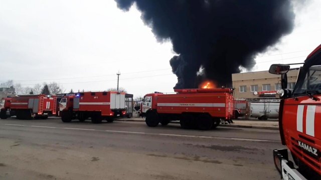 В Белгороде завершено тушение пожара на нефтебазе