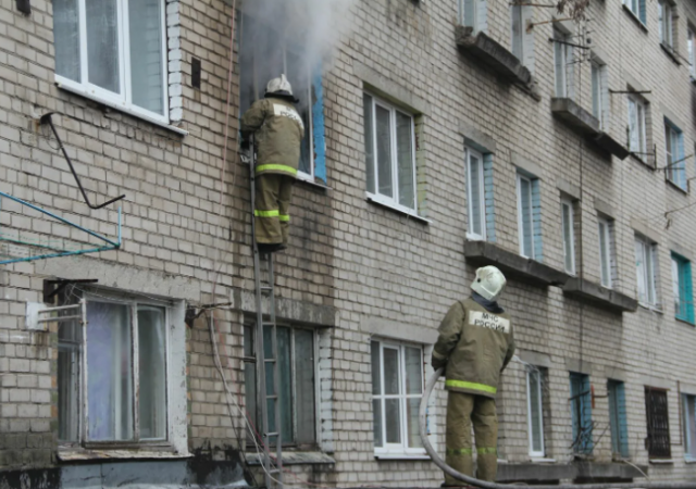 Житель Липецка пострадал в результате пожара в квартире