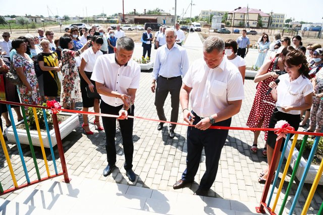 В Астраханской области состоялось открытие нового детского сада