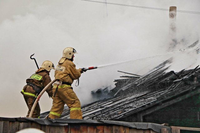 В результате пожара в Орловской области скончался один человек