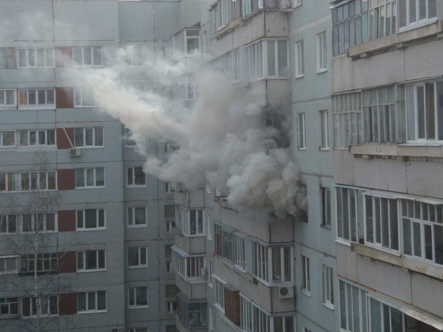 В Ульяновске в результате пожара в квартире пострадал мужчина