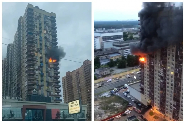 Двое скончались в результате пожара в Многоэтажке Петербурга