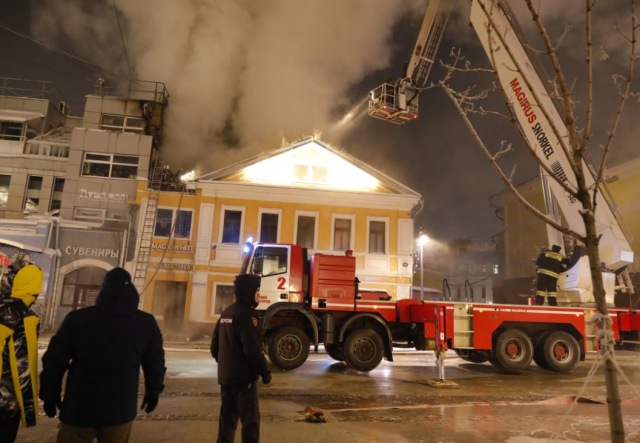 Пожар произошёл в кафе в Нижнем Новгороде