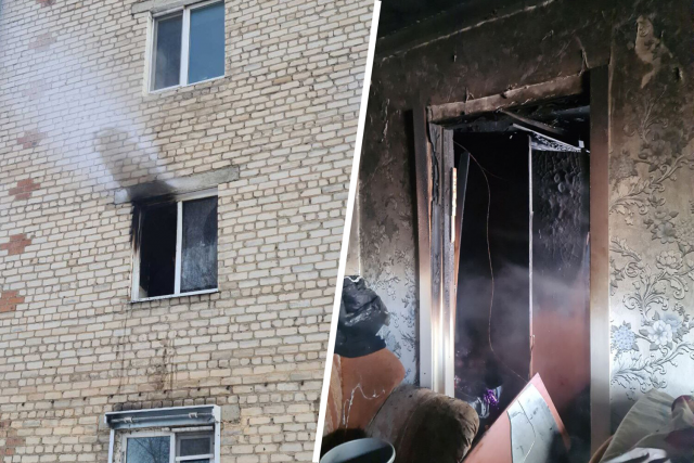 Ребёнок случайно устроил пожар в в соседней квартире, играя с бумагой