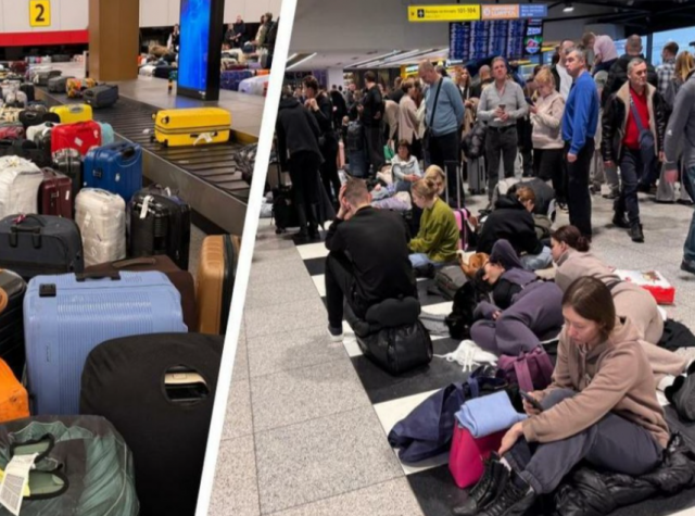 Пассажиры ночуют на полу в Шереметьево из-за массовых отмен рейсов