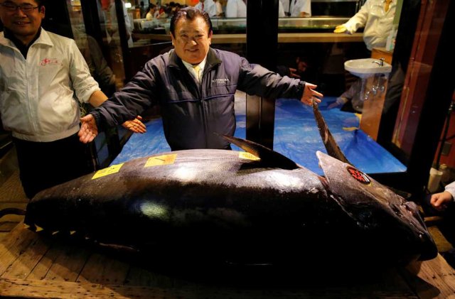 Японский ресторатор приобрел тунца на аукционе за рекордные $3,2 млн