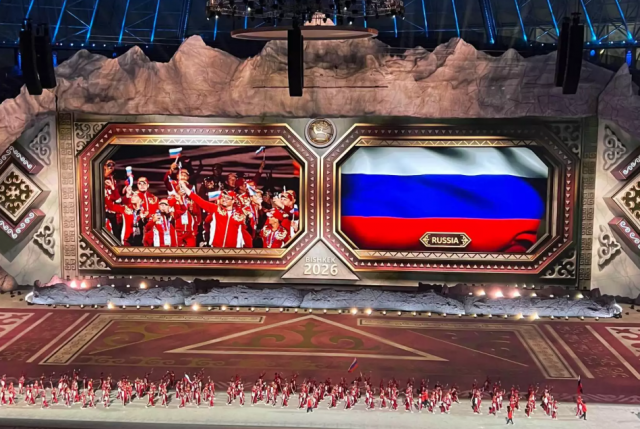 Путин поприветствовал российских спортсменов на Играх кочевников в Бишкеке